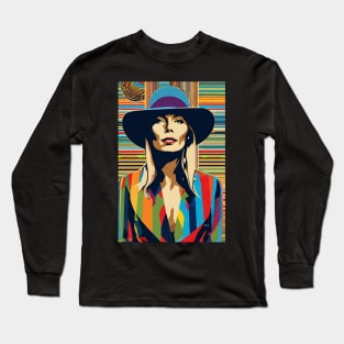 Art Deco Joni Mitchell Long Sleeve T-Shirt